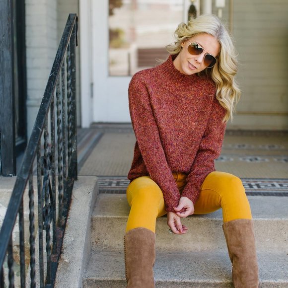 RD Style Rust With Me Sweater NWT S, M - Picture 2 of 6